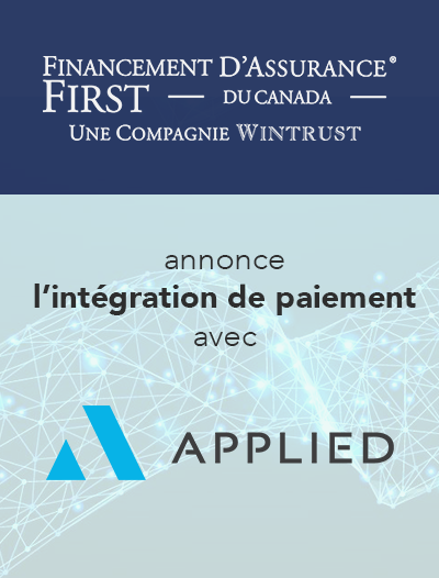 FIRST Canada et Applied Systems annoncent l’intégration de paiement